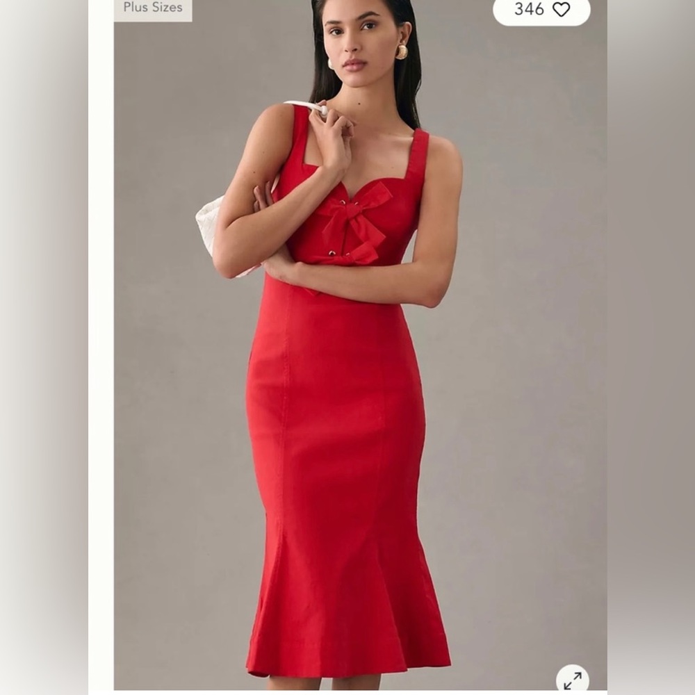 Red Anthropology Dress